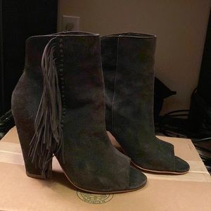 Dolce Vita Fringe Heeled Booties
